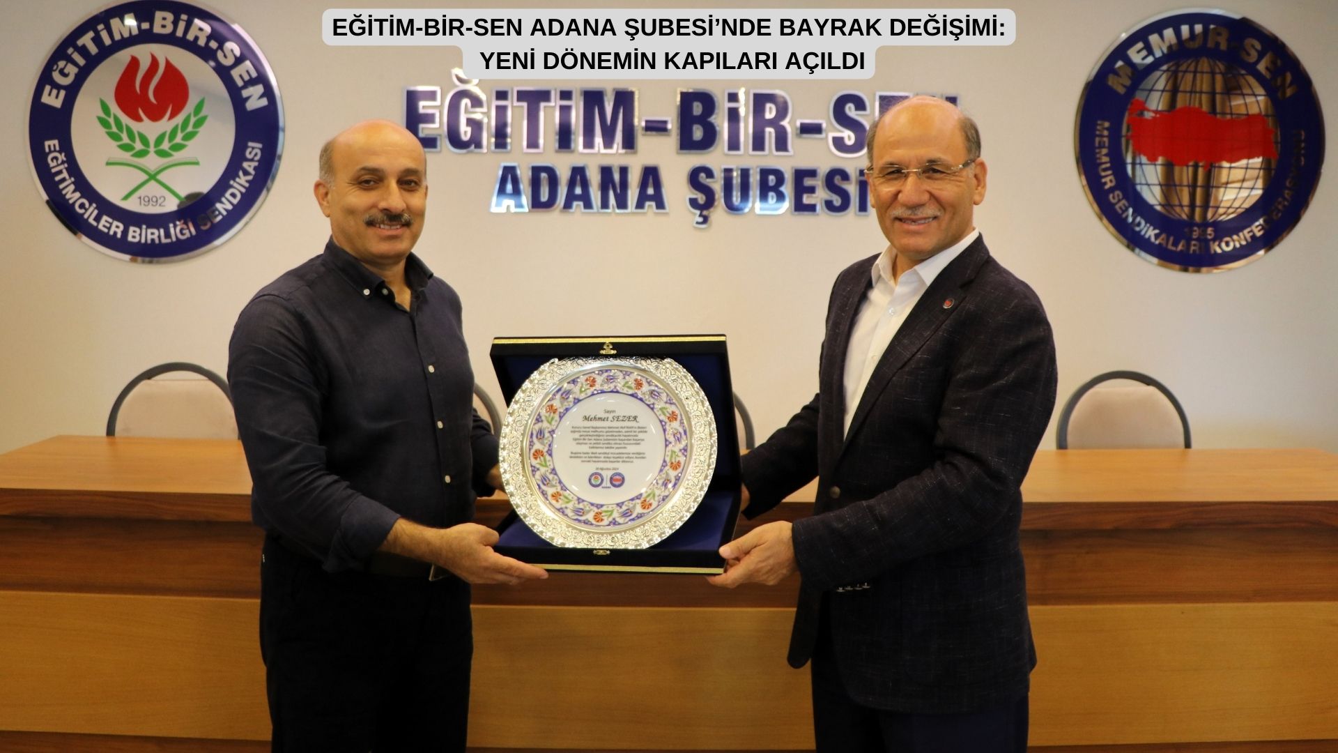 EĞİTİM-BİR-SEN ADANA ŞUBESİ’NDE BAYRAK DEĞİŞİMİ: YENİ DÖNEMİN KAPILARI AÇILDI